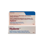 Hyderm Cream 0.5% is a topical medication containing hydrocortisone,